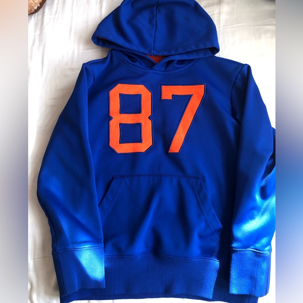 NEW Boy’s Size 10 Blue Active Sports Hoodie Jacket Sweatshirt
